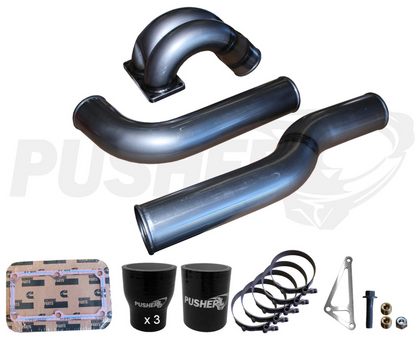 Pusher 3.5" MEGA Intake System with Passenger Side Intercooler Tube for 2007.5-2009 Dodge Cummins