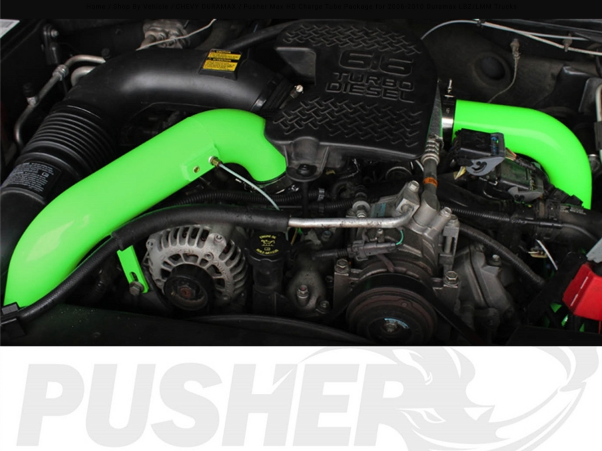 Pusher Max HD Charge Tube Package for 2006-2010 Duramax LBZ/LMM Trucks