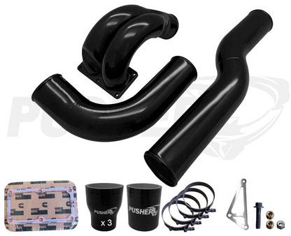Pusher 3.5" MEGA Intake System with Passenger Side Intercooler Tube for 2010-2012 Dodge Cummins
