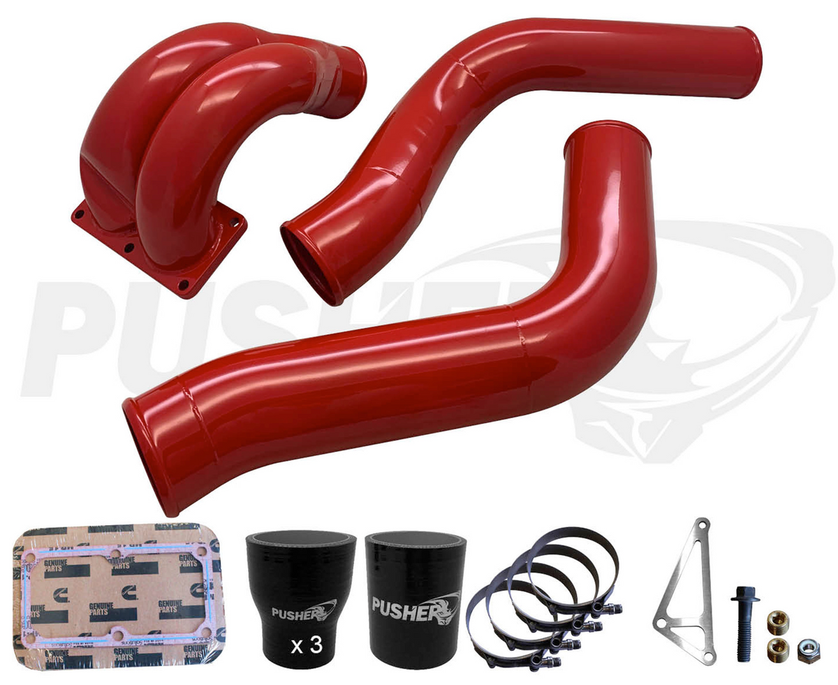 Pusher 3.5" MEGA Intake System with Passenger-Side Intercooler Tube for 2013-2018 Ram Cummins