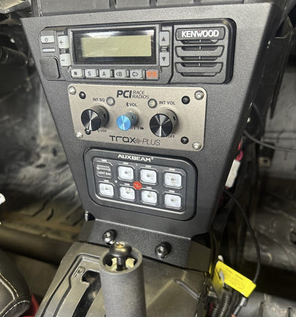 2017-2024 Can-Am X3 PCI Radios + Auxbeam 8-Gang Switch Panel Mount