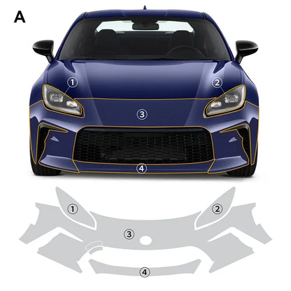 Precut PPF for Toyota GR86 (2021–2025) | TPU Paint Protection Film Clear Bra