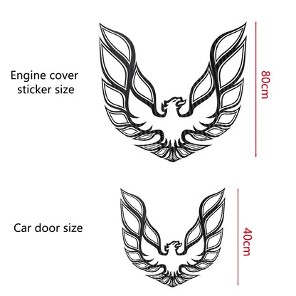 Engine Cover & Door Emblem Decal for Pontiac Firebird / Trans AM | Color Change Vinyl Sticker