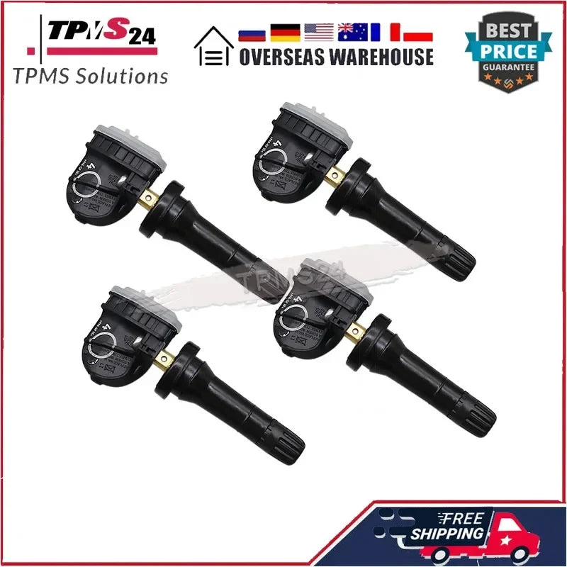 4PCS Tire Pressure Monitor Sensor TPMS For Opel Adam Ampera Antara Astra J Corsa D Insignia Meriva B Mokka Zafira C | 433MHz Pre-Programmed