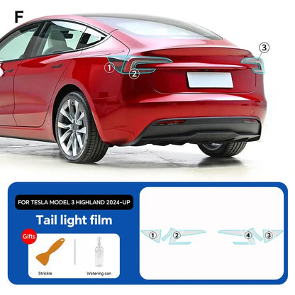 Precut PPF for Tesla Model 3 Highland (2024–2025) | TPU Headlight, Mirror & Door Handle Protection