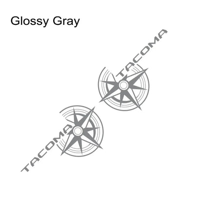 Compass Trunk Bed Side Decal for Toyota Tacoma TRD | 2-Piece Vinyl Film Graphics