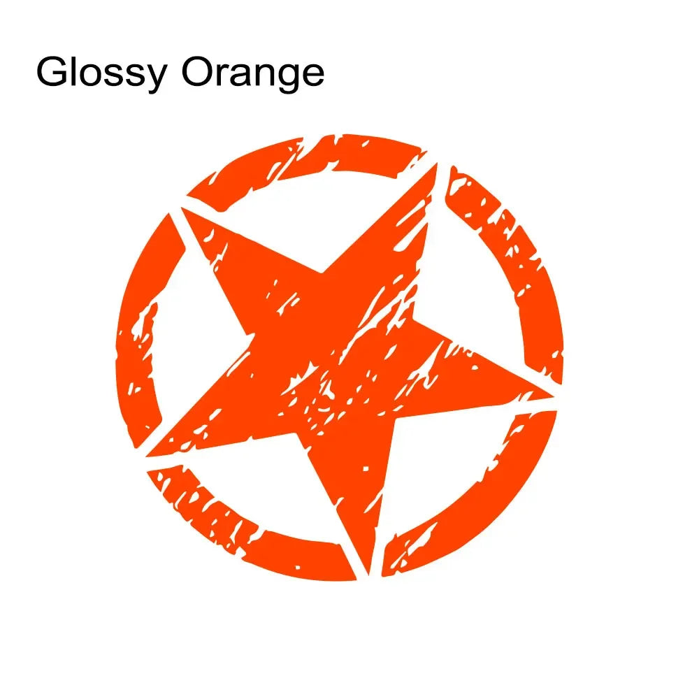 Hood & Door Star Decal for Jeep Cherokee / Patriot / Compass / Wrangler JK/JL/TJ/YJ | Vinyl Sticker