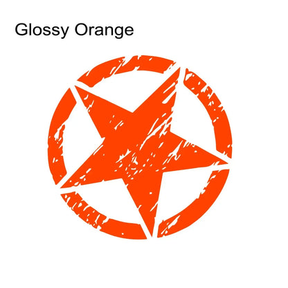 Hood & Door Star Decal for Jeep Cherokee / Patriot / Compass / Wrangler JK/JL/TJ/YJ | Vinyl Sticker