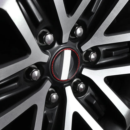 Carbon Fiber Wheel Rim Center Hub Cover for Ford F-150 SVT Raptor (2015–2020) | BetterHumz Red/Black