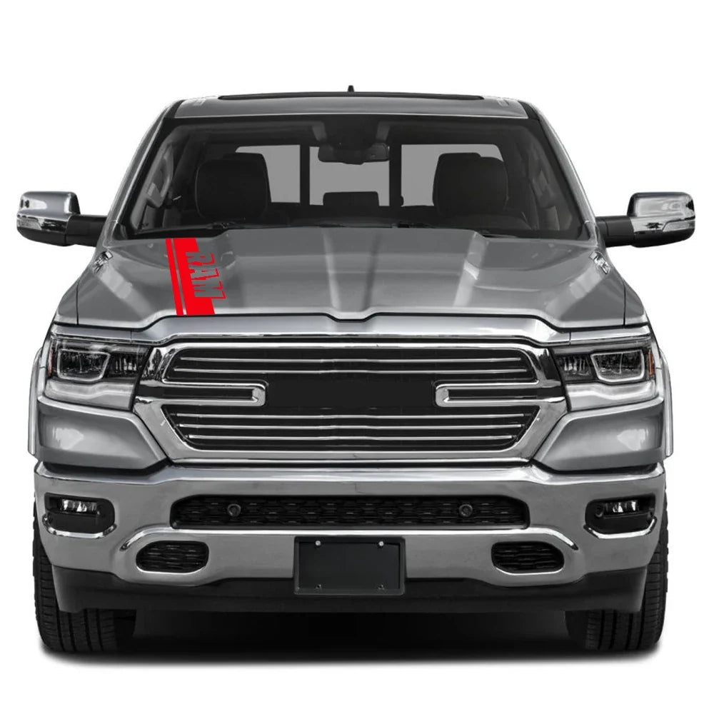 Hood Stripe Kit Decal for Dodge RAM 1500 / 2500 / 3500 Rebel / TRX | Vinyl Truck Sticker