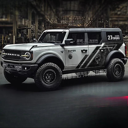 Custom Sports Decoration Film Vinyl Decal Kit for Ford Bronco | Full-Body KK Wrap Accessory