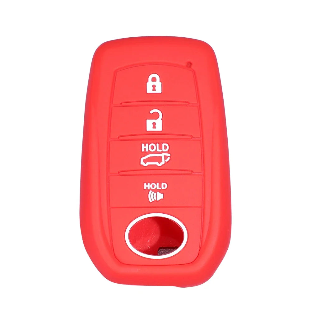 Silicone Key Fob Cover for Toyota Rav4 Corolla Camry Highlander Prius