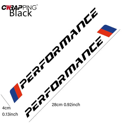 Performance Stripe Decal | Door & Front Visor Vinyl Graphic for Cars & Trucks