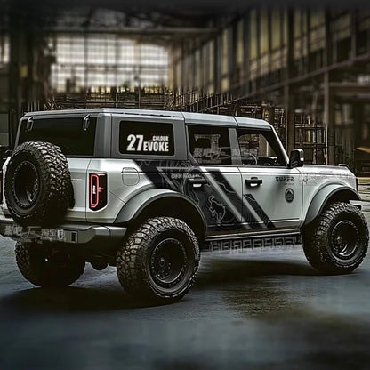 Custom Sports Decoration Film Vinyl Decal Kit for Ford Bronco | Full-Body KK Wrap Accessory
