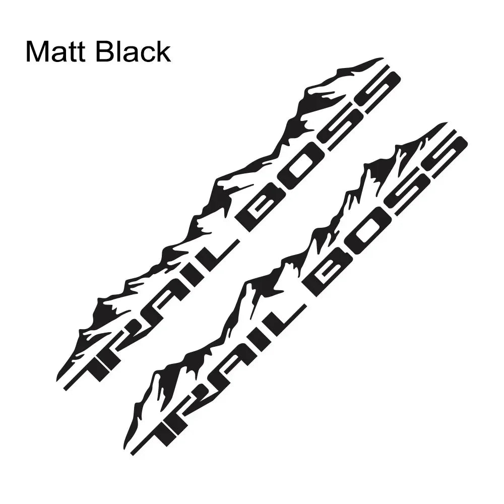 Mountain Body Side Decal for Chevrolet Silverado 1500 Trail Boss | 2-Piece Vinyl Trunk Sticker