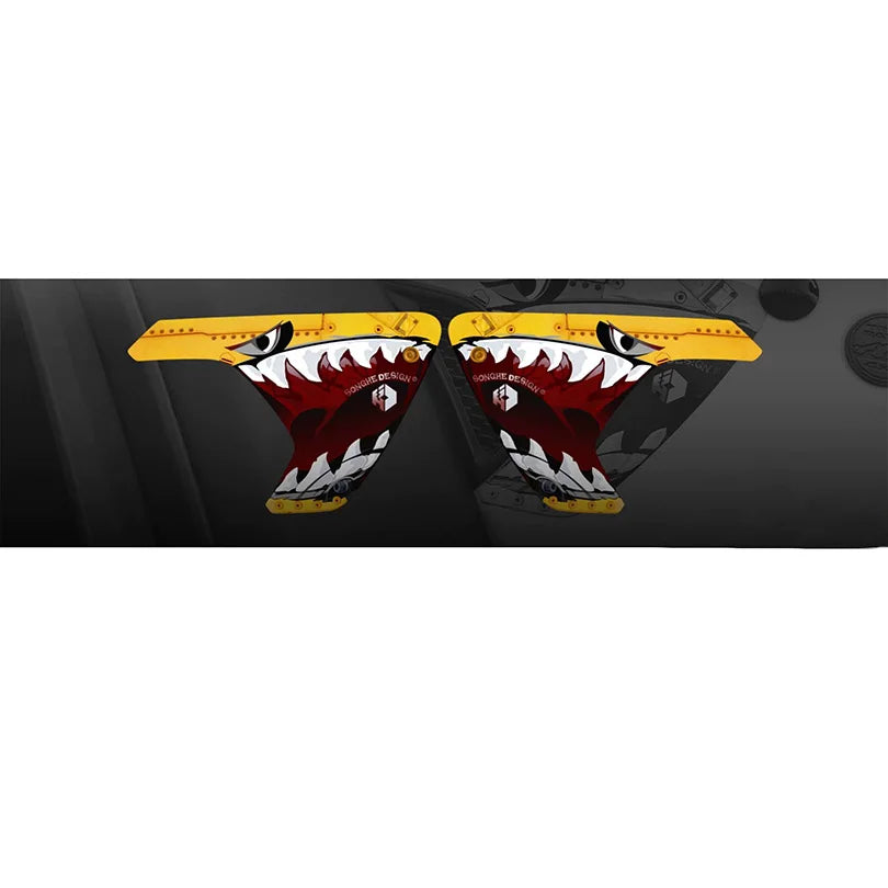 Shark Soldier Hood, Side & Fender Vent Decal | Precut Vinyl Wrap Graphic Kit