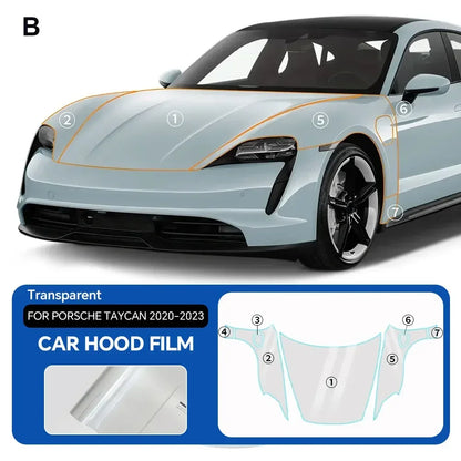 Precut PPF for Porsche Taycan (2020–2023) | 9-Mil TPU Paint Protection Film Clear Bra