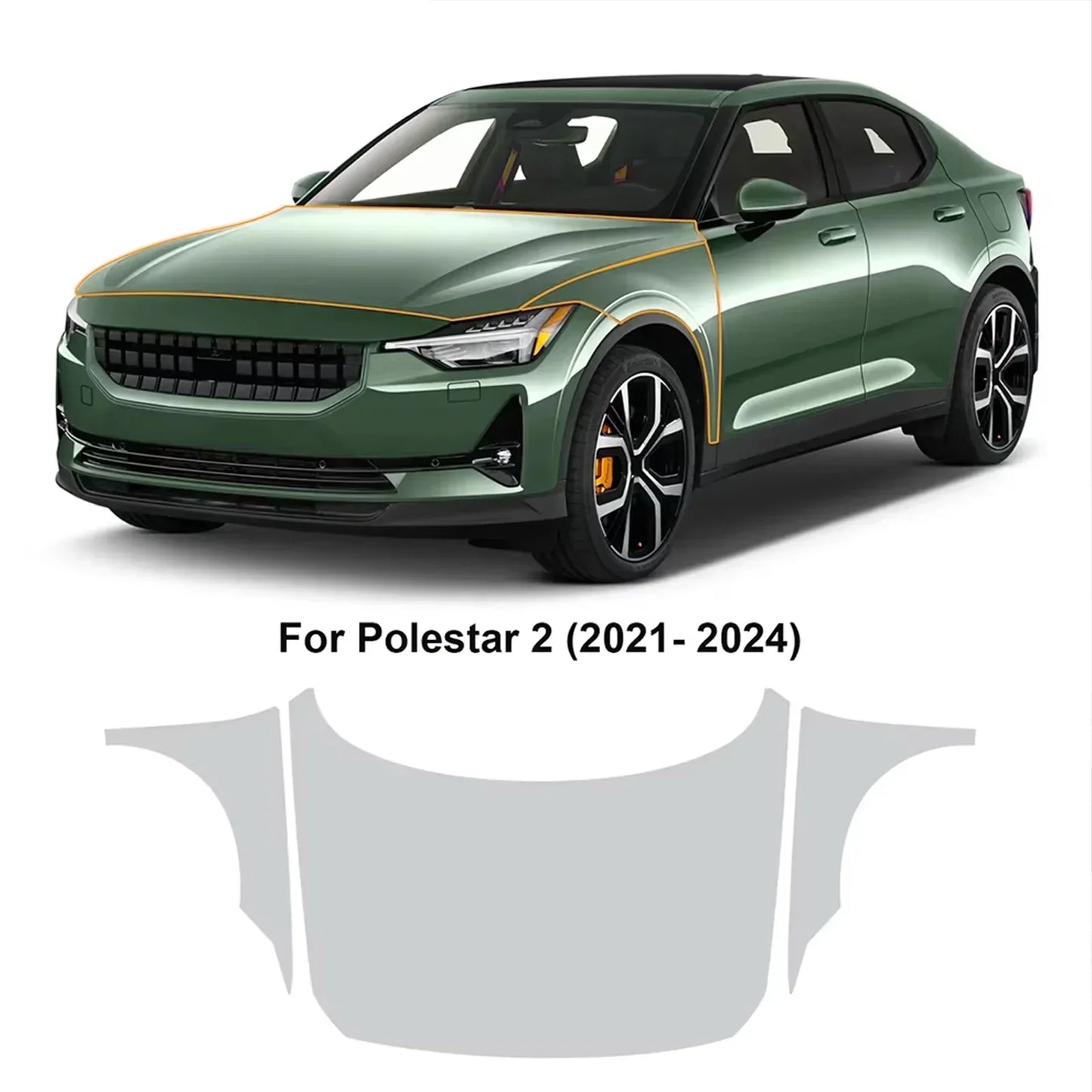 Precut PPF for Polestar 2 (2021–2025) | TPU Paint Protection Film Clear Bra
