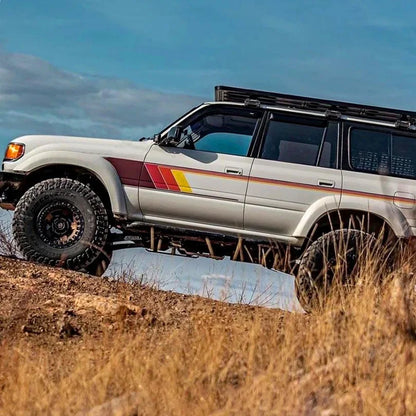 Off-Road Body & Waistline Stripe Decal Kit for Toyota Land Cruiser LC80 | Exterior Vinyl Graphics