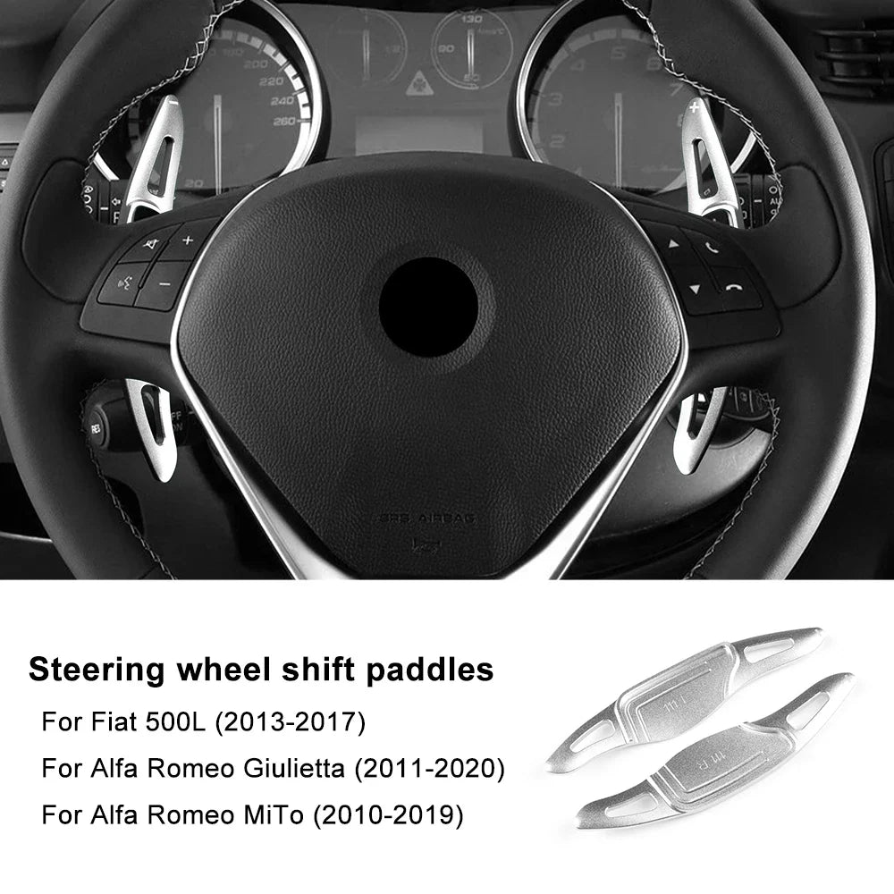 Steering Wheel Shift Paddle Extensions for Alfa Romeo Giulietta MiTo Fiat 500L 2011-2019/Fiat