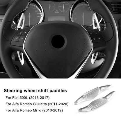 Steering Wheel Shift Paddle Extensions for Alfa Romeo Giulietta MiTo Fiat 500L 2011-2019/Fiat