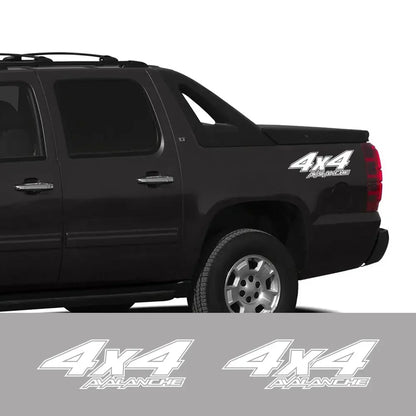 4x4 Rear Bed Side Decal for Chevrolet Avalanche | Pickup Truck Vinyl Graphic Sticker