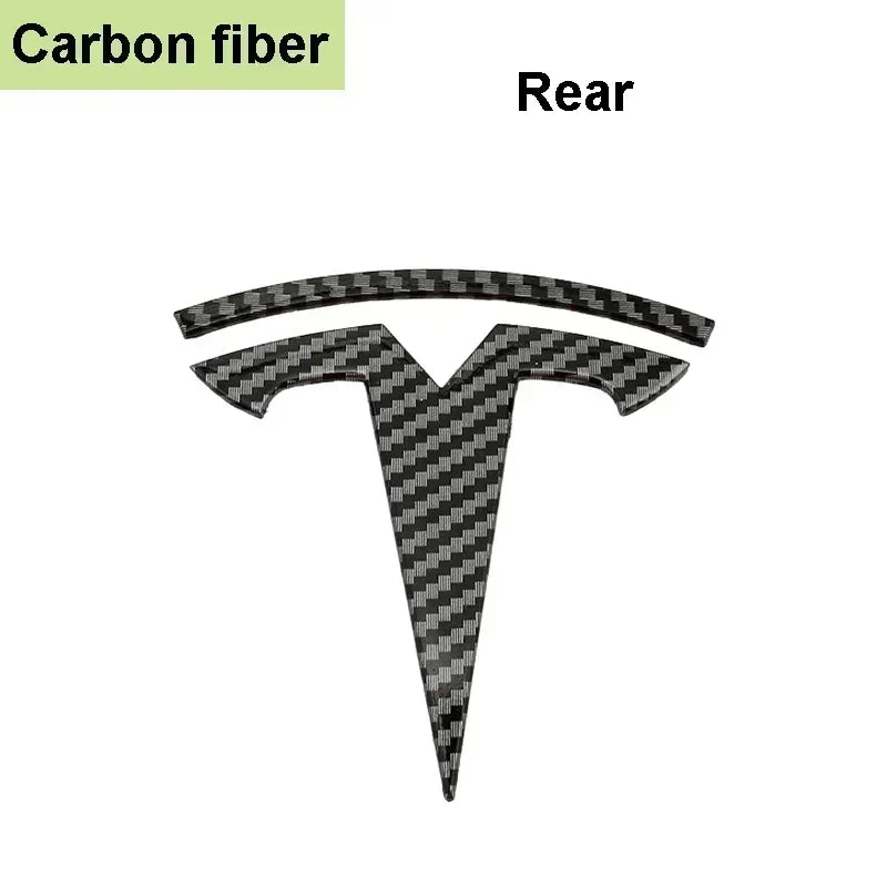Zinc Alloy Front Hood Logo Sticker for Tesla Model 3 / Model Y | Auto Body Styling Emblem