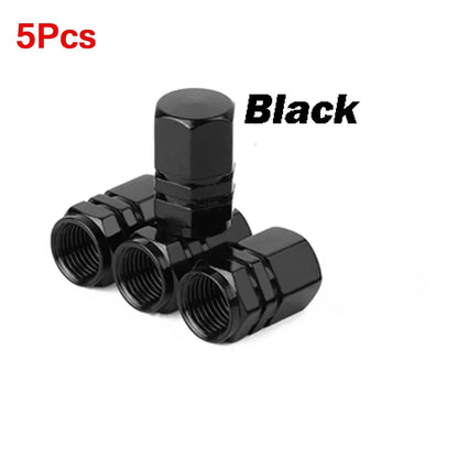 Aluminum Alloy Tire Valve Caps | 5 or 10 Pack Waterproof Dustproof Stem Covers