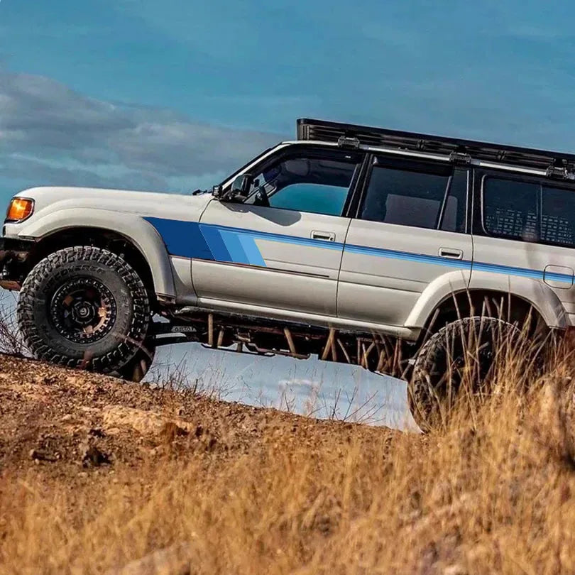 Off-Road Body & Waistline Stripe Decal Kit for Toyota Land Cruiser LC80 | Exterior Vinyl Graphics
