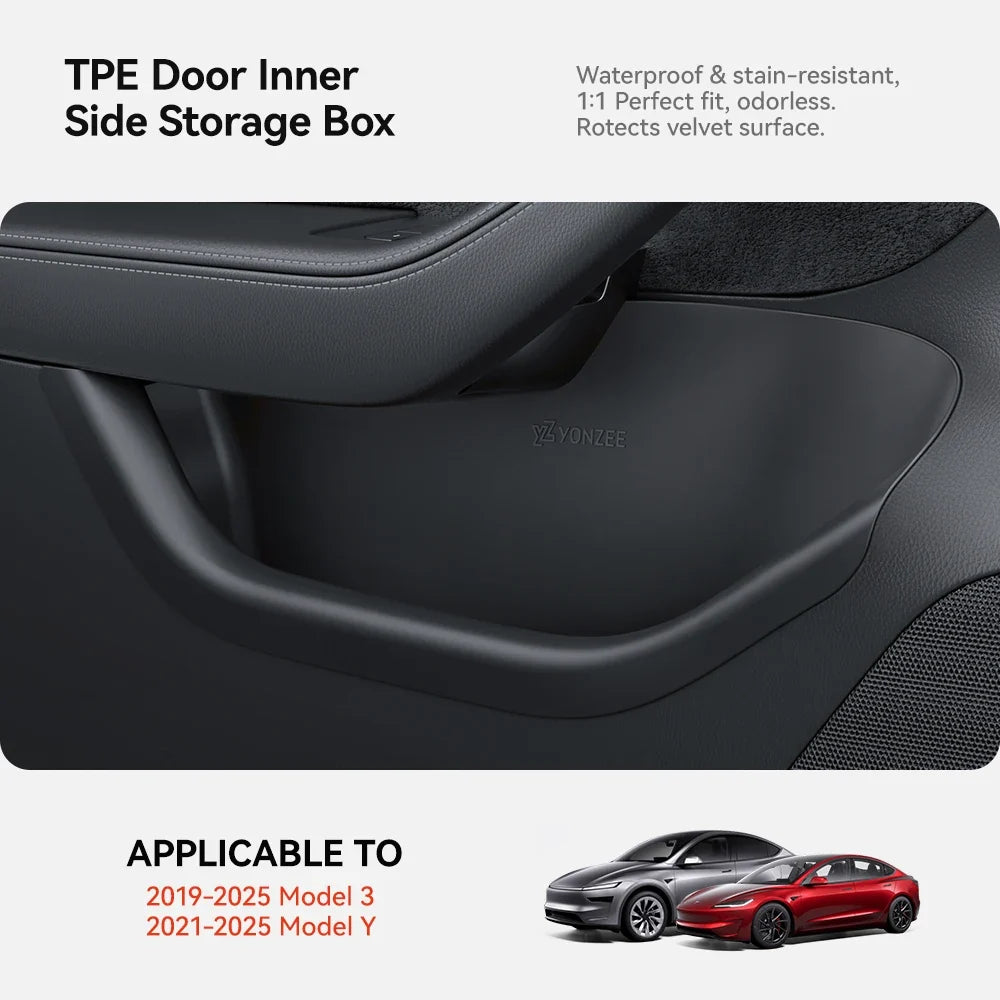 Tesla Model Y 3 Door Side Storage Box Juniper Highland TPE