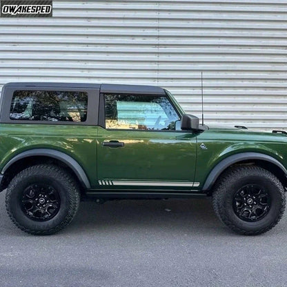 First Edition Carbon Fiber Door Side Stripe Decal for Ford Bronco 4-Door (2021–2025) | Vinyl Graphics Kit