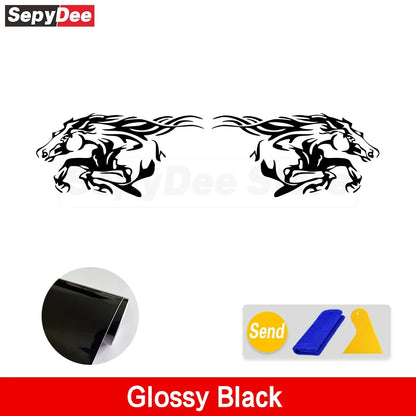 Running Horse Side & Rear Fender Decal | 2-Piece Vinyl for Mustang, Challenger, Porsche & Ford