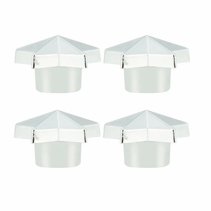Pentagram Tire Valve Stem Caps 4-Pack | Universal Dust Covers for Schrader Valves