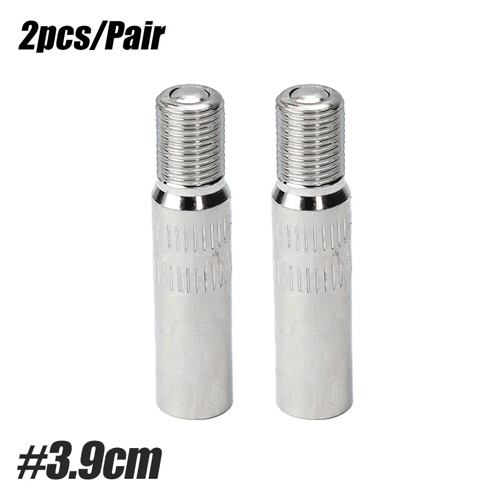 Metal Valve Stem Extenders | Chrome Plated Brass Tire Valve Caps for Cars Trucks Vans