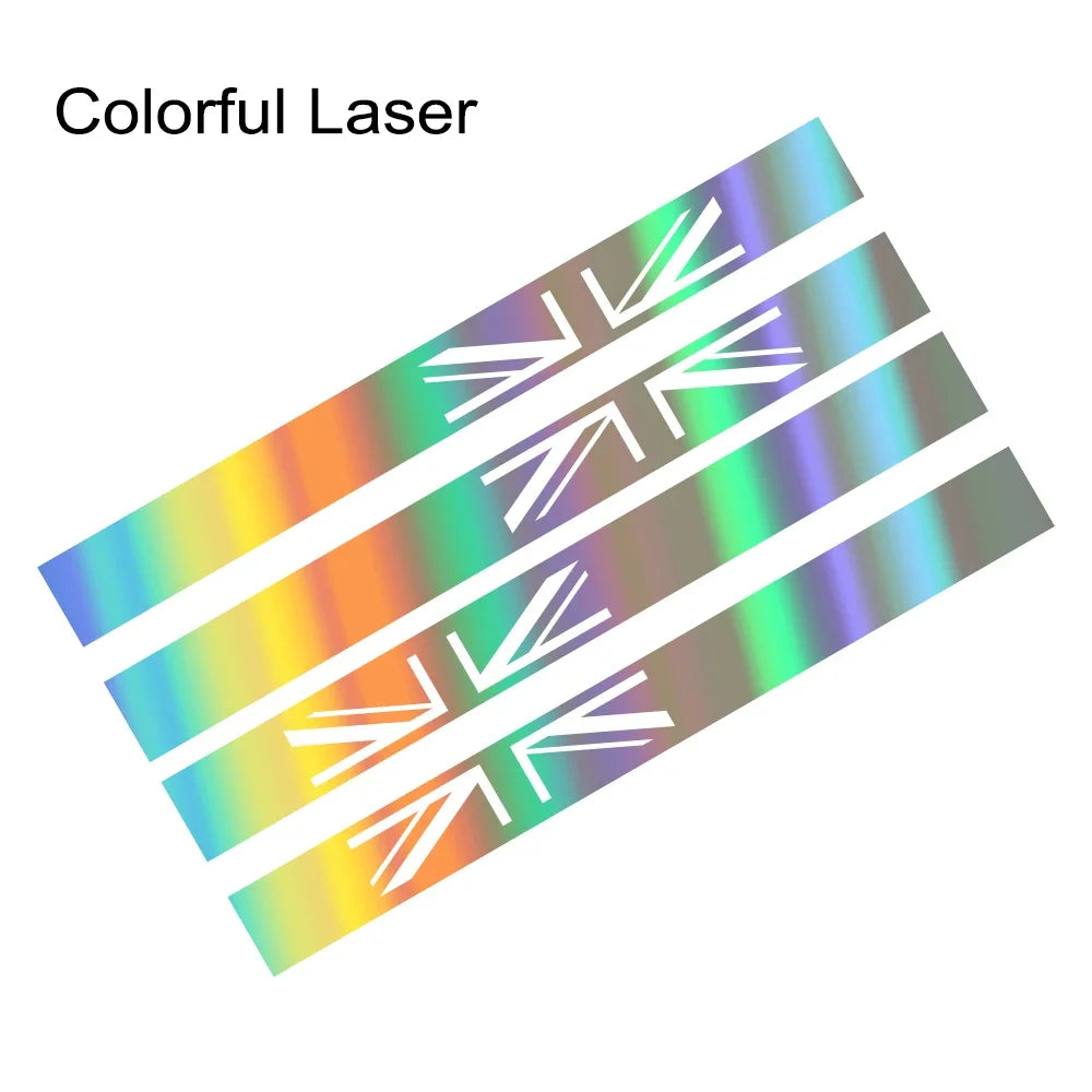 Union Jack Door Side Stripe Decal for Mini Cooper S (R55, R56, F55, F54, F60, R57, R59) | England Flag Vinyl