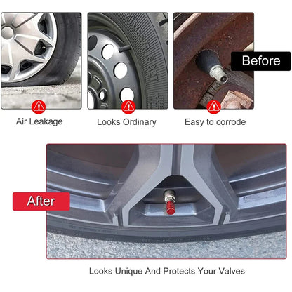 Aluminum Tire Valve Caps | Dustproof Universal Stem Covers
