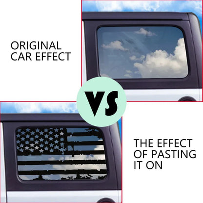 USA Flag Rear Window Decorative Decal for Jeep Wrangler (2021–2024) | Vinyl Cover Sticker