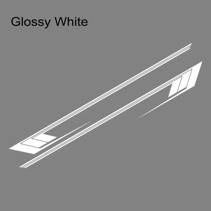 Jeep Cherokee XJ Retro Hockey Stick Racing Side Stripe Decal – Body Door & Side Skirt Vinyl (2 Pcs) | 8 Finishes