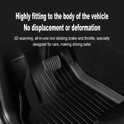 TPE Floor Mats & Luggage Mat for Tesla Model Y Juniper Premium / Performance (2025+) | All-Weather Set