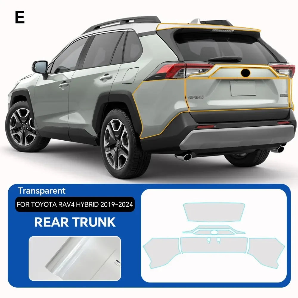 Precut PPF for Toyota RAV4 Hybrid XA50 (2019–2025) | 9-Mil TPU Paint Protection Film