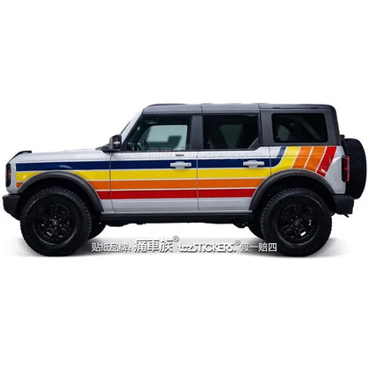 Full-Body Appearance Modification Sport Vinyl Decal Kit for Ford Bronco | Customized PVC Wrap