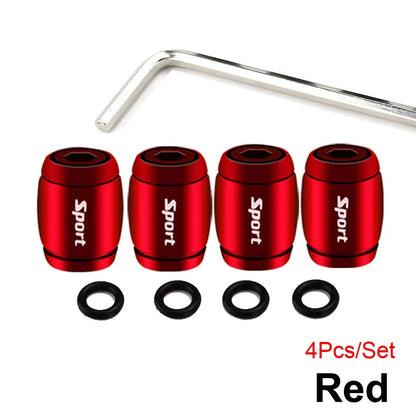 Anti Theft Tire Valve Caps with Rubber Seal | Universal Stem Covers for Car SUV Bike Truck Motorcycle
