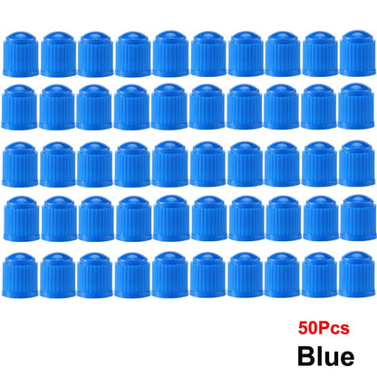 AUTCOAT Tire Stem Valve Caps | Universal Plastic Valve Covers for Cars, Trucks, Bikes