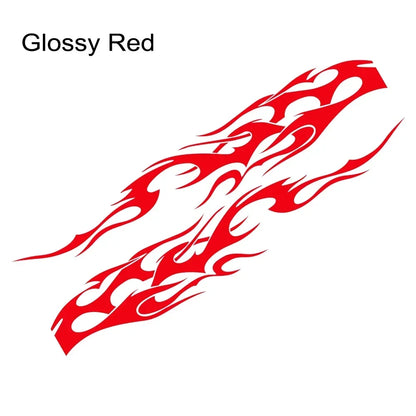 Flame Graphics Side Body Sticker | 2-Piece Universal Vinyl Sports Racing Decal