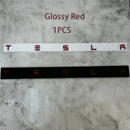 Chrome Tesla Logo Rear Tailgate Emblem Badge | Model 3 / S / X / Y Trunk Sticker Accessory