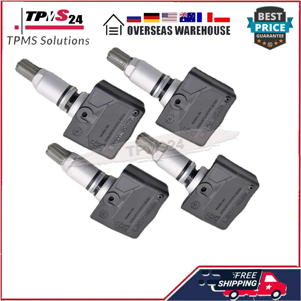 4-Pack 315MHz TPMS Sensor For Nissan 40700-1AA0D