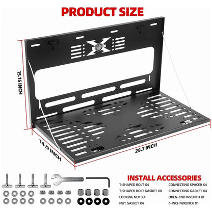 Ford Bronco Tailgate Table – Folding Luggage Shelf & Load Platform (2021–2025, 2 & 4-Door)