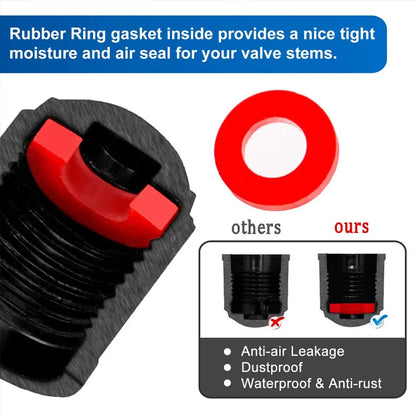 10/25/50/100Pcs Universal Plastic Tire Valve Caps for Cars, Trucks, Motorcycles, and Bicycles