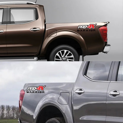 Pro-4X Rear Bed Side Decal for Nissan Navara Warrior / SL / ST | Vinyl Truck Graphic Sticker