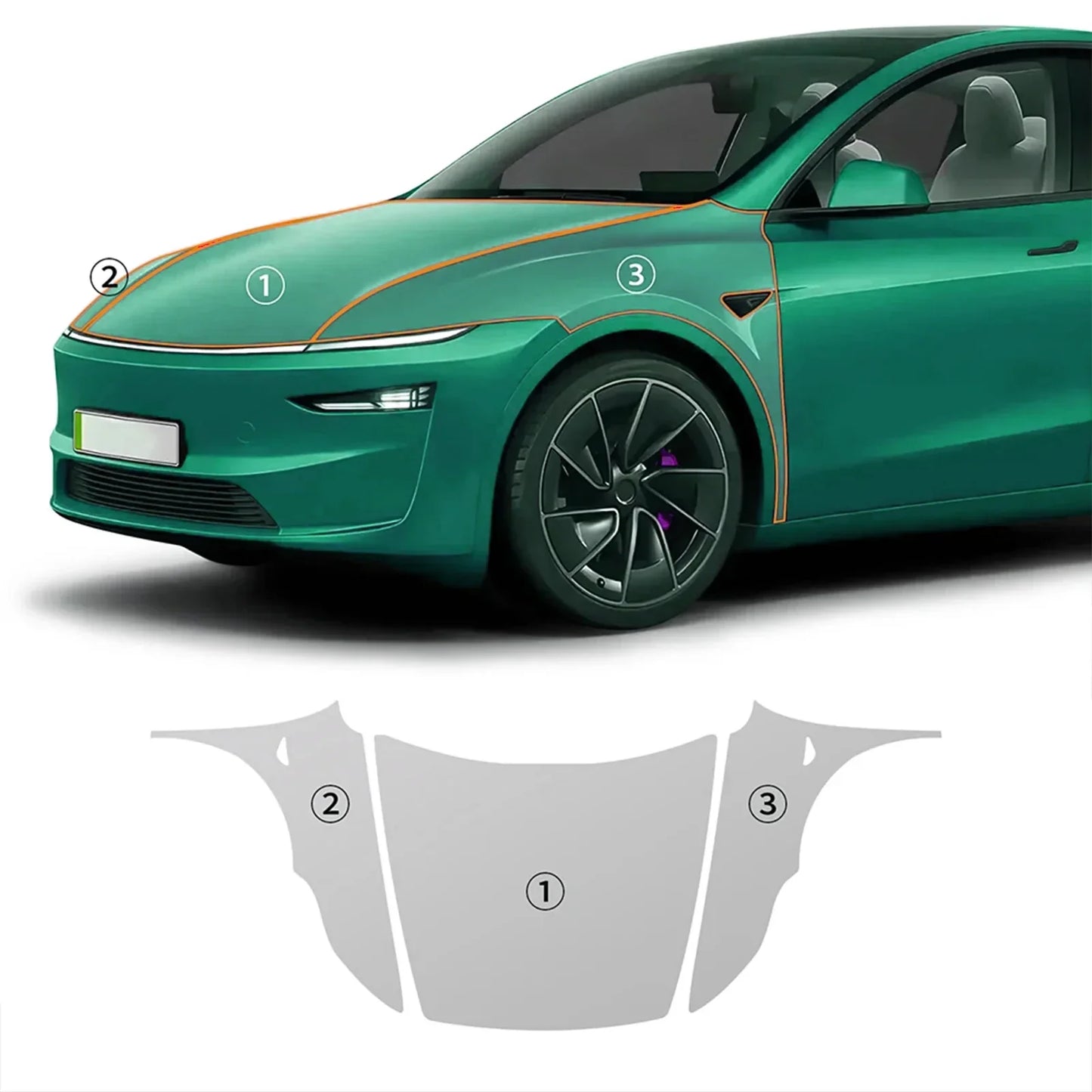 Precut PPF for Tesla Model Y Juniper (2025–2026) | 9-Mil TPU Scratch-Resistant Paint Protection